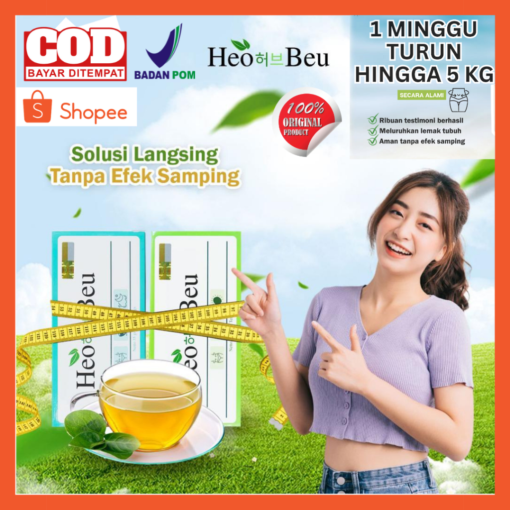 Jual TEH HEO BEU SLIMMING TEA ORIGINAL HEO BEO SLIMING TEA BPOM ORI 100 ...