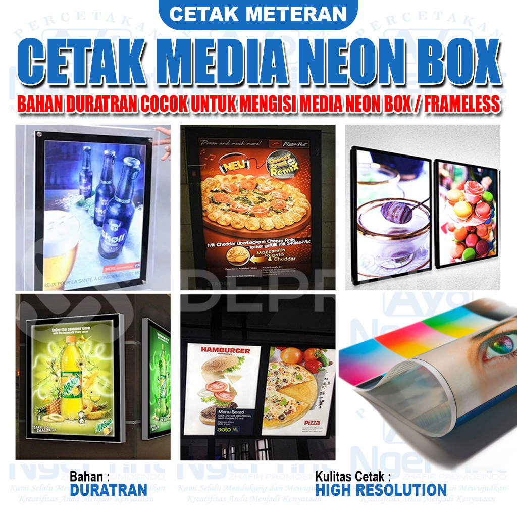 Jual Custom Poster Backlite Dura Trans / Print Cetak Duratrans Film ...