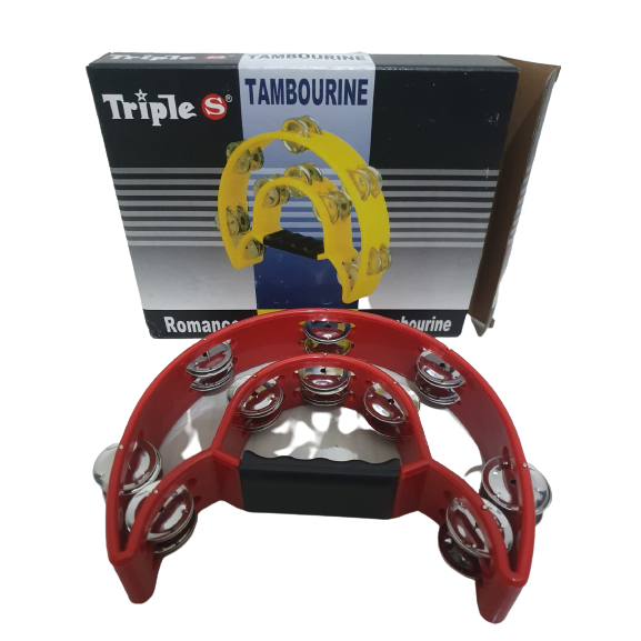 Jual Tamborine Tamborin TRIPLE S model Sabit Original Double ring ...