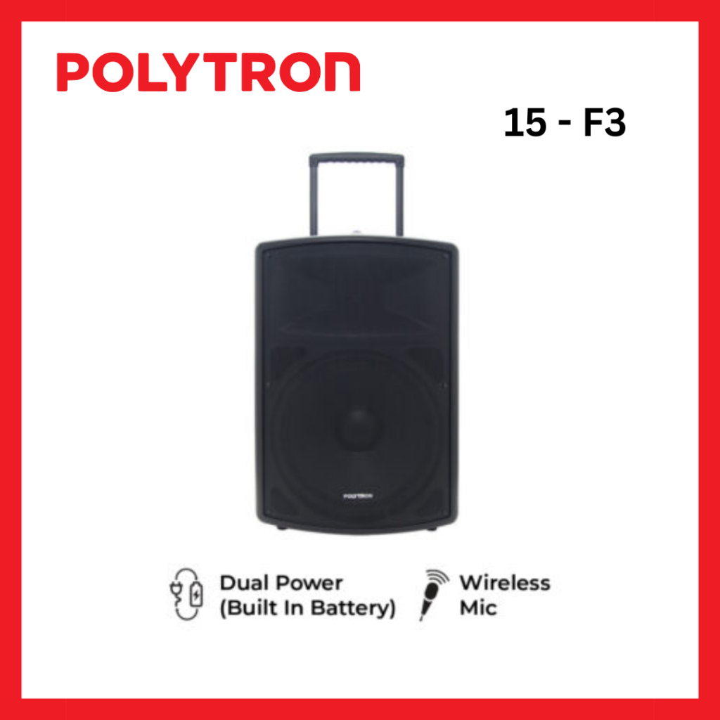 Jual Polytron Professional Active Speaker Paspro F Free Mic Garansi Resmi Polytron Shopee