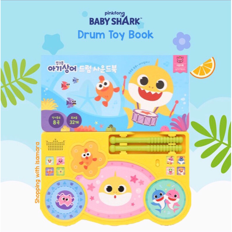 Jual Pinkfong Baby Shark Drum Toy Book | Shopee Indonesia