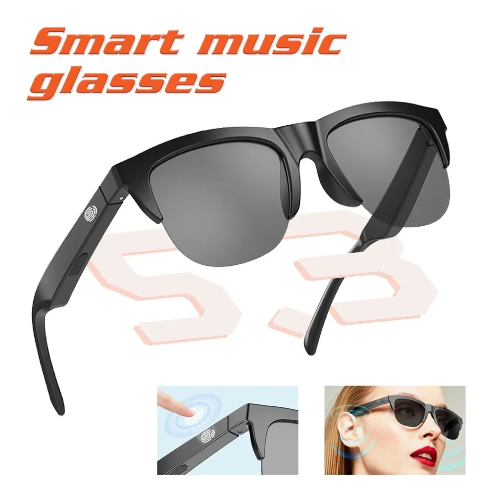 Jual F06 Smart Sunglasses Earphone Anti Blu Ray Stereo Headset Dual Speaker Touch Wireless