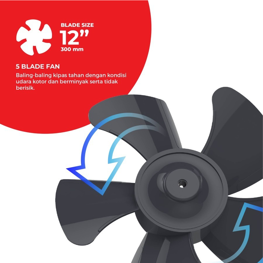 Jual MASPION EXHAUST FAN MV-300 NEX KIPAS ANGIN HISAP VENTILASI EXOS ...