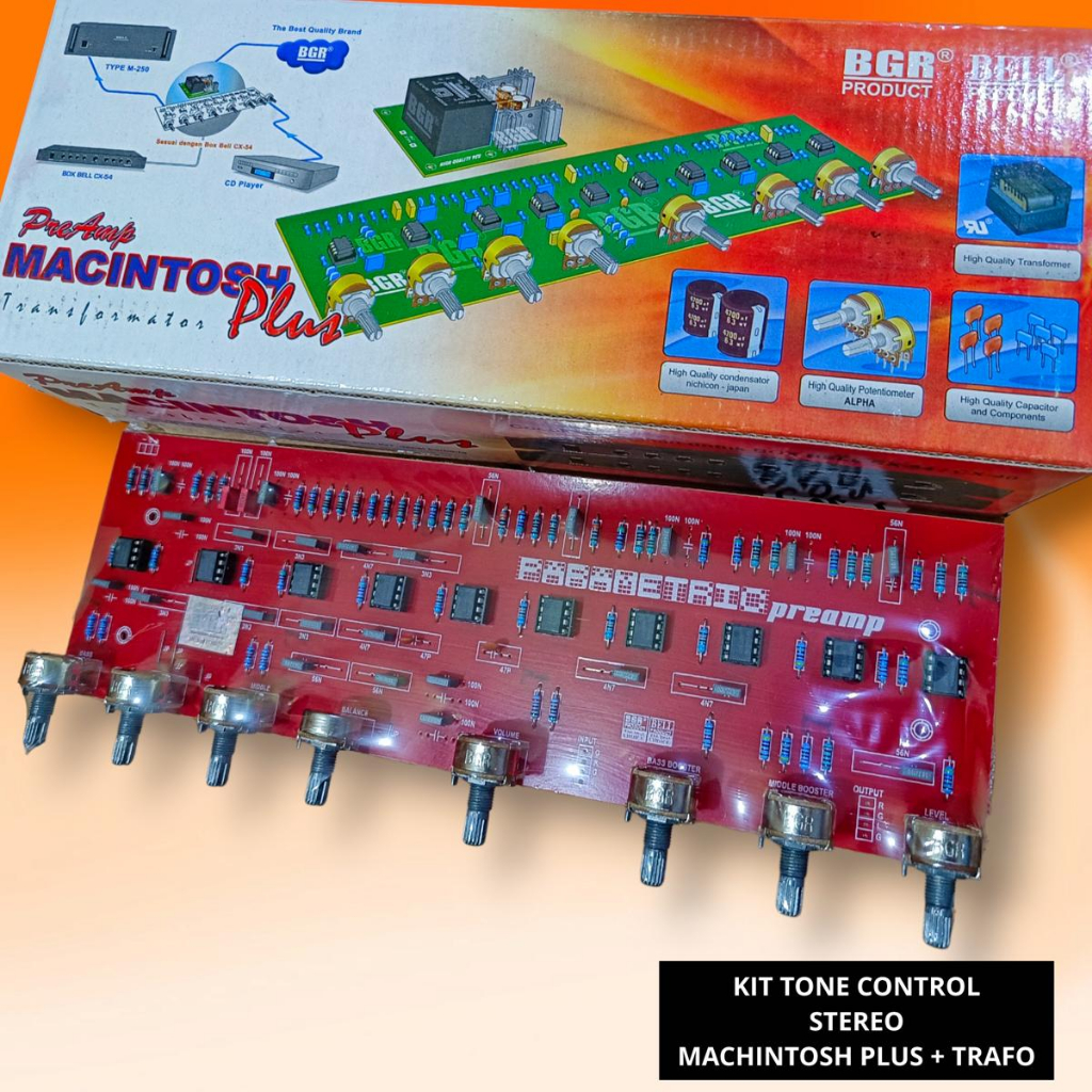 Jual Kit Tone Control Machintosh Plus + Trafo Tune Kontrol Stereo ...