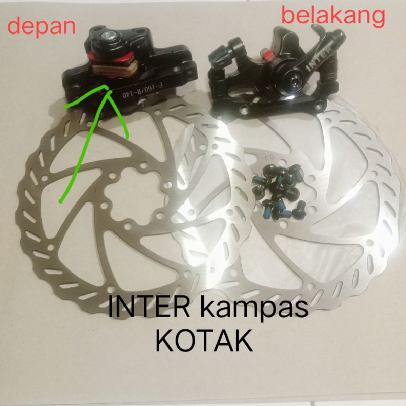 Jual Brakeset Rem Cakram Mekanik 160 / 6in Plus Rotor Rem Discbrake ...