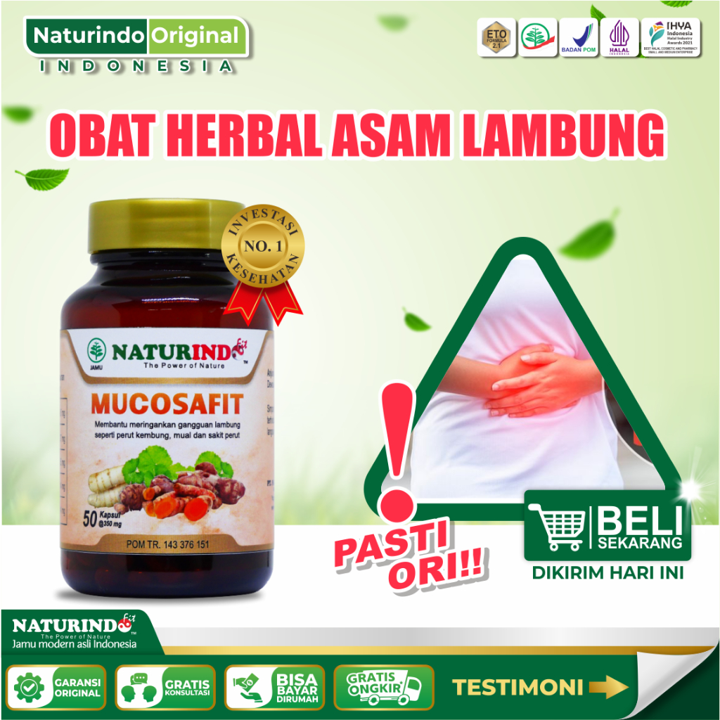 Jual Obat Asam Lambung Herbal Maag Gerd Maag Kronis Nyeri Ulu Hati Kembung Ampuh Mucosafit