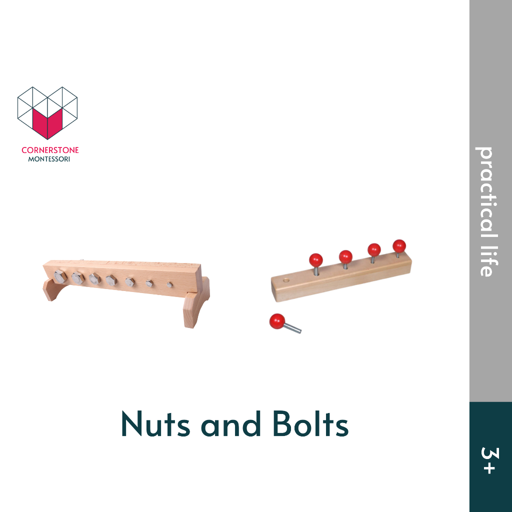 Jual Cornerstone Montessori Nuts and Bolts Montessori Practical Life Shopee Indonesia