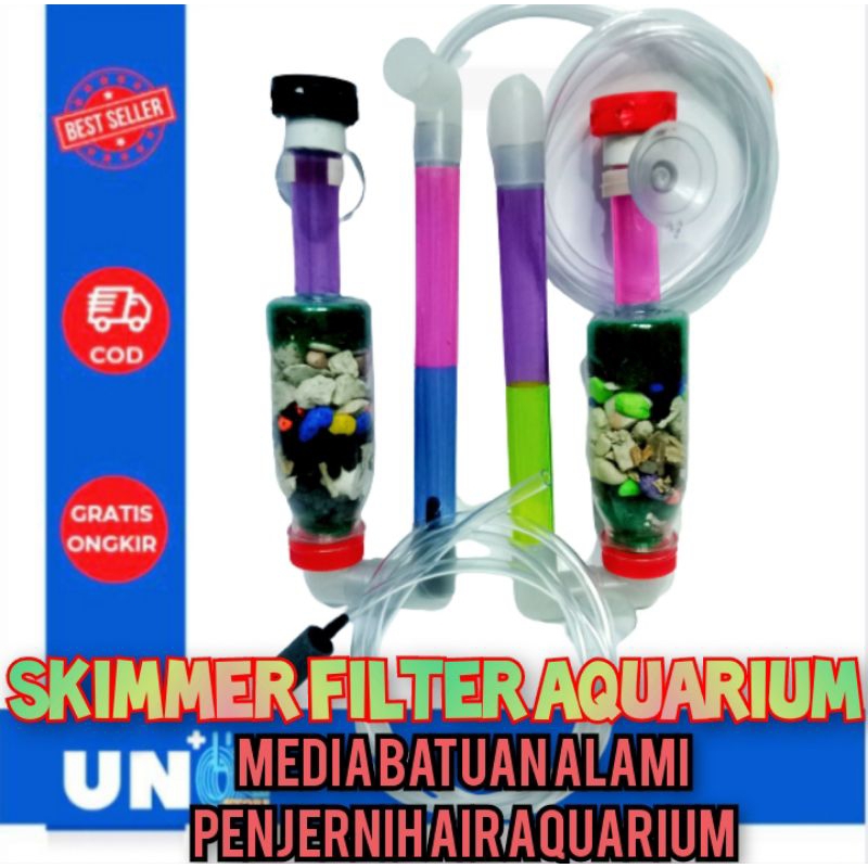Jual SKIMMER FILTER DAN AIR LIFT FILTER MEDIA PENJERNIH AIR AQUARIUM