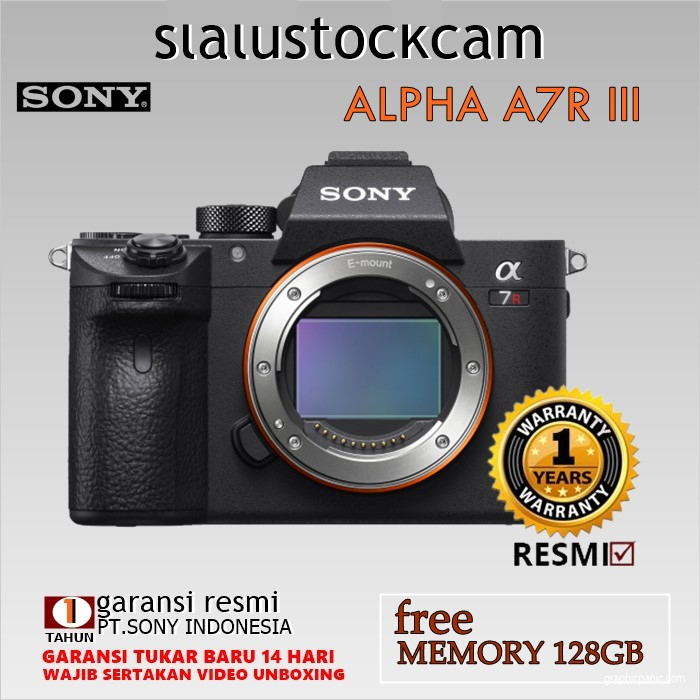 Jual SONY A7R III BODY ONLY - CAMERA MIRRORLESS SONY ALPHA A7R III ...