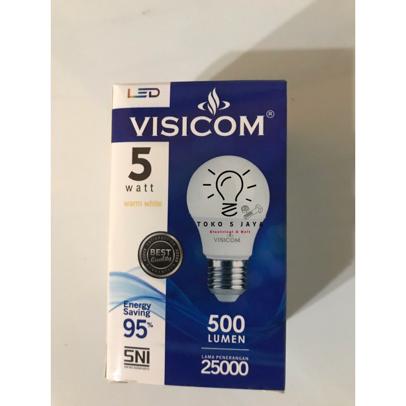 Jual lampu led visicom 5 watt / original 100% / warna putih / warna ...