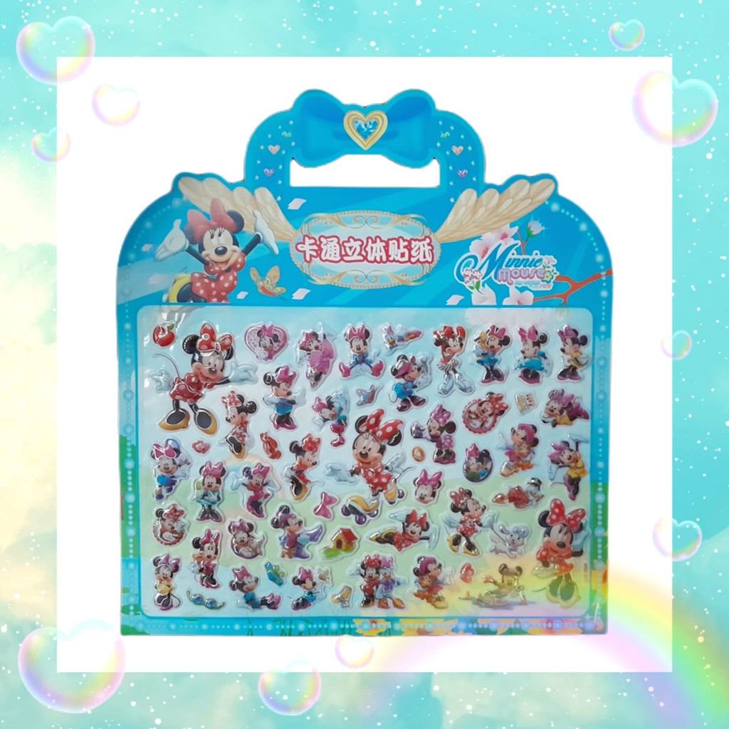 Jual Tas Sticker Gambar Tempel Stiker Timbul Anak Karakter Kartun ...