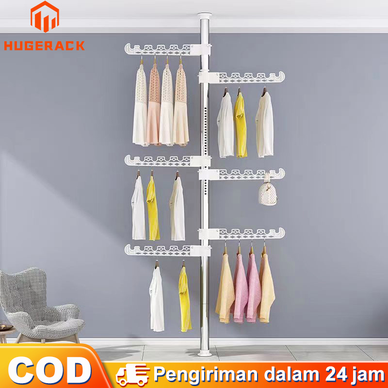 Jual Rak Gantungan Baju Besi Stand Hanger Cm Rak Baju Gantungan Baju Berdiri Jemuran Pakaian