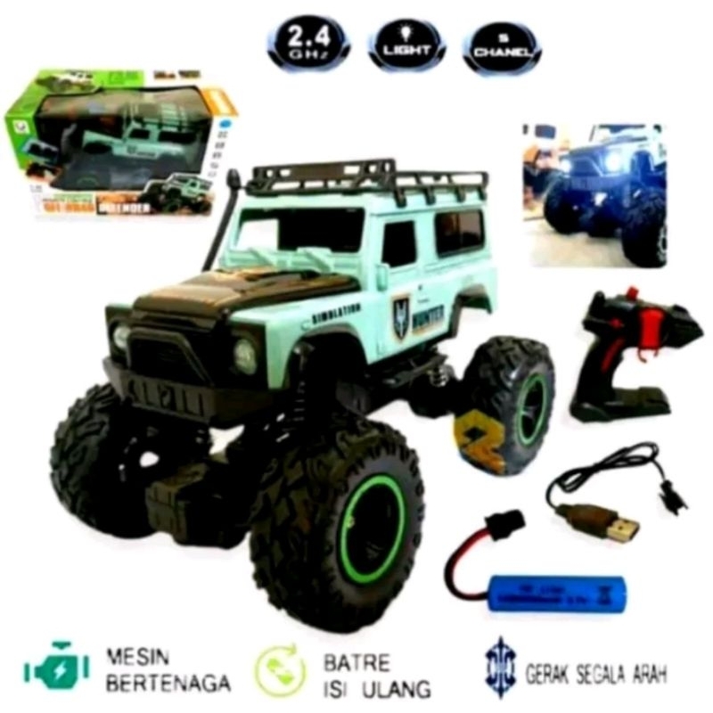 Jual Mobil Remote Control Jeep Off Road Defender Mobil RC Hunter Cross