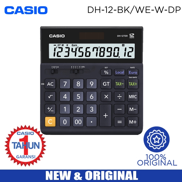 Jual Kalkulator CASIO DH 12 Calculator DH12 Original Dagang Tombol