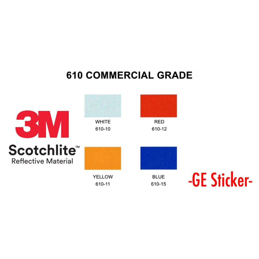 Jual [ROLL] 3M Scotchlite Reflective Sticker 2 inch stiker skotlet ...
