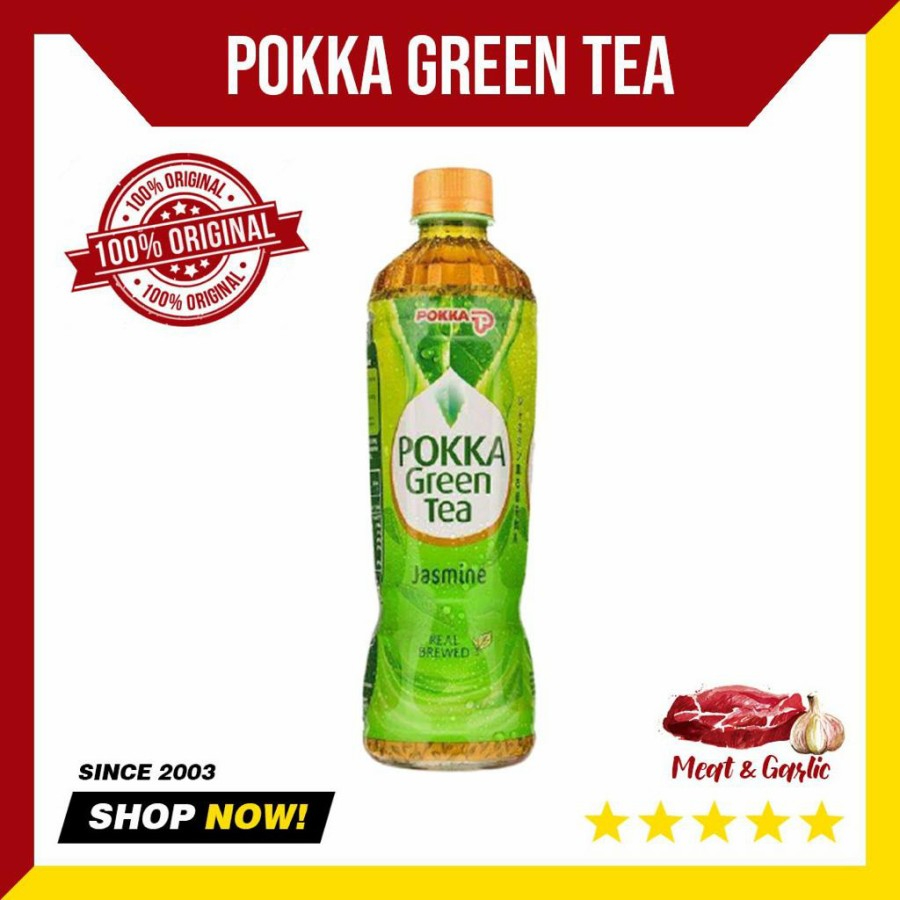 Jual POKKA Green Tea Jasmine 450 ml Shopee Indonesia