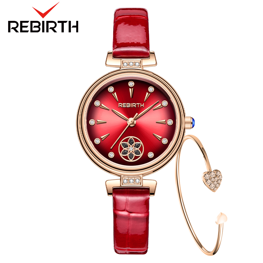 Jual REBIRTH Jam Tangan Wanita Berlian Anggun Anti Air Kuarsa Tali ...