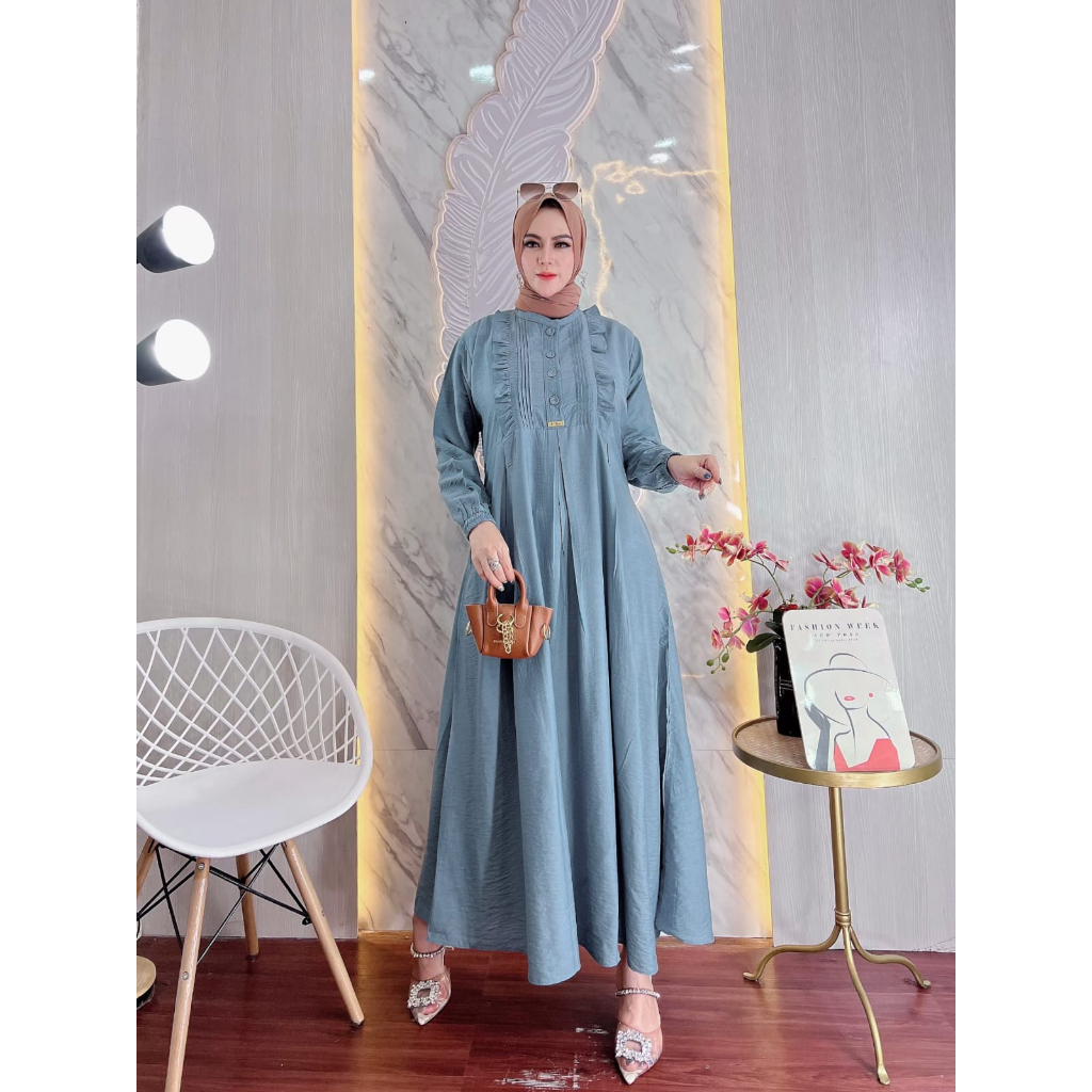 Gamis Inara Polo Linen Premium