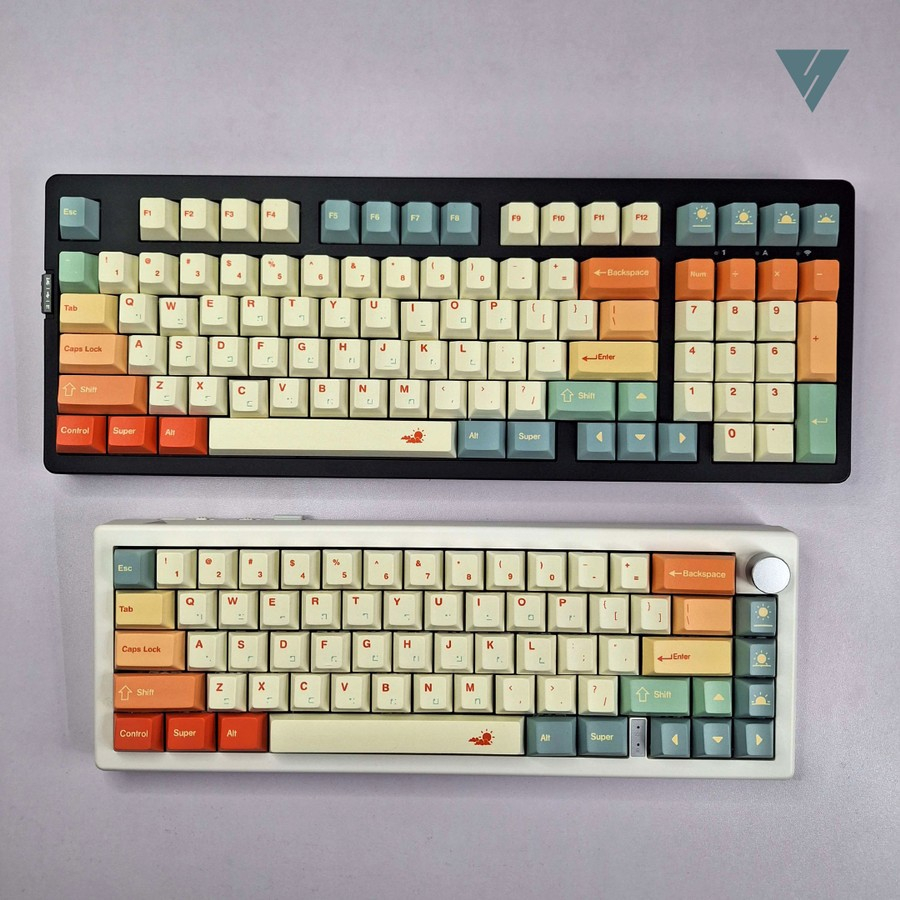 Jual Vortex Series Delightful Day PBT Dye-subs Keycaps 146 Cherry ...