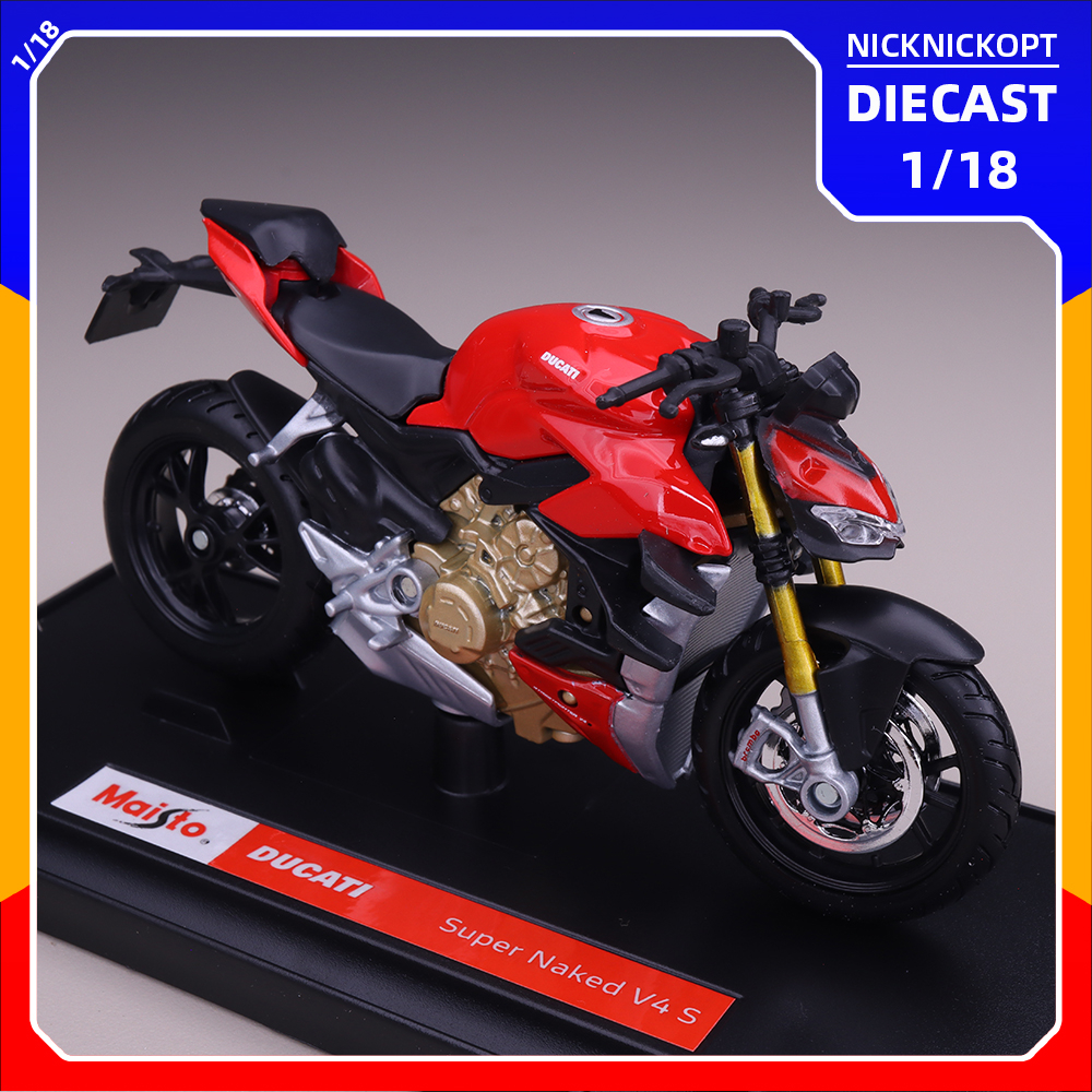 Maisto - 1/18 Scale Model Compatible with Ducati Replica Miniature Model  Super Naked V4 S at best price in New Delhi