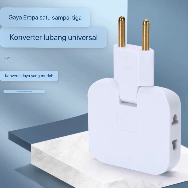 Jual MJ88 3in1 Power Socket Plug In Stop Kontak Steker Lipat Colokan ...