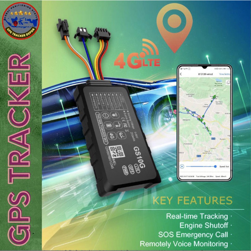 Jual Gps Tracker Pelacak Mobil 4G Tipe Gs10g Wanwaytrack Pitur Komplit ...