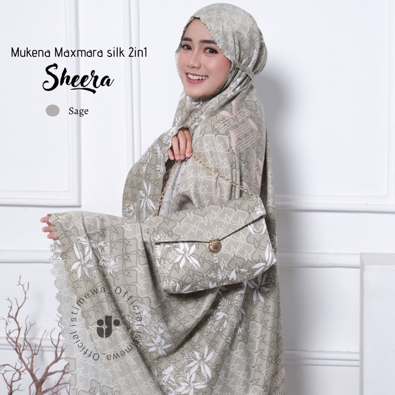 Jual Mukena Maxmara 2in1 Luxury Printing Premium Mukena Silky