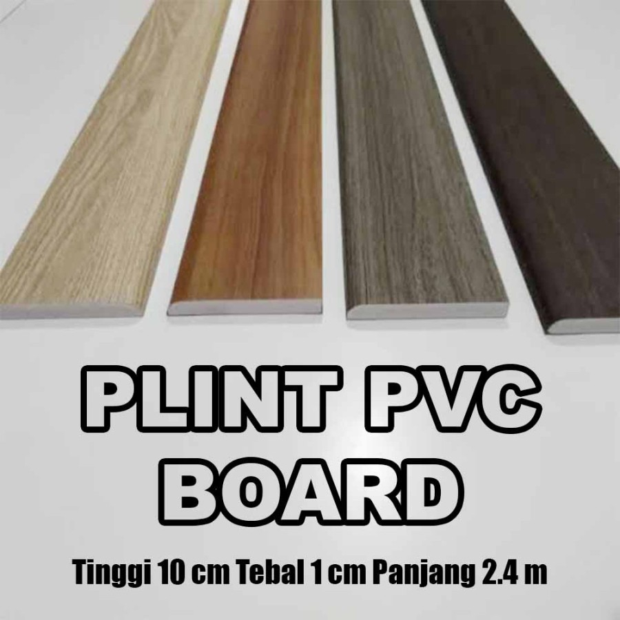 Jual Plint PVC Board Padat / Plin List Lantai / Skirting / Aksesoris