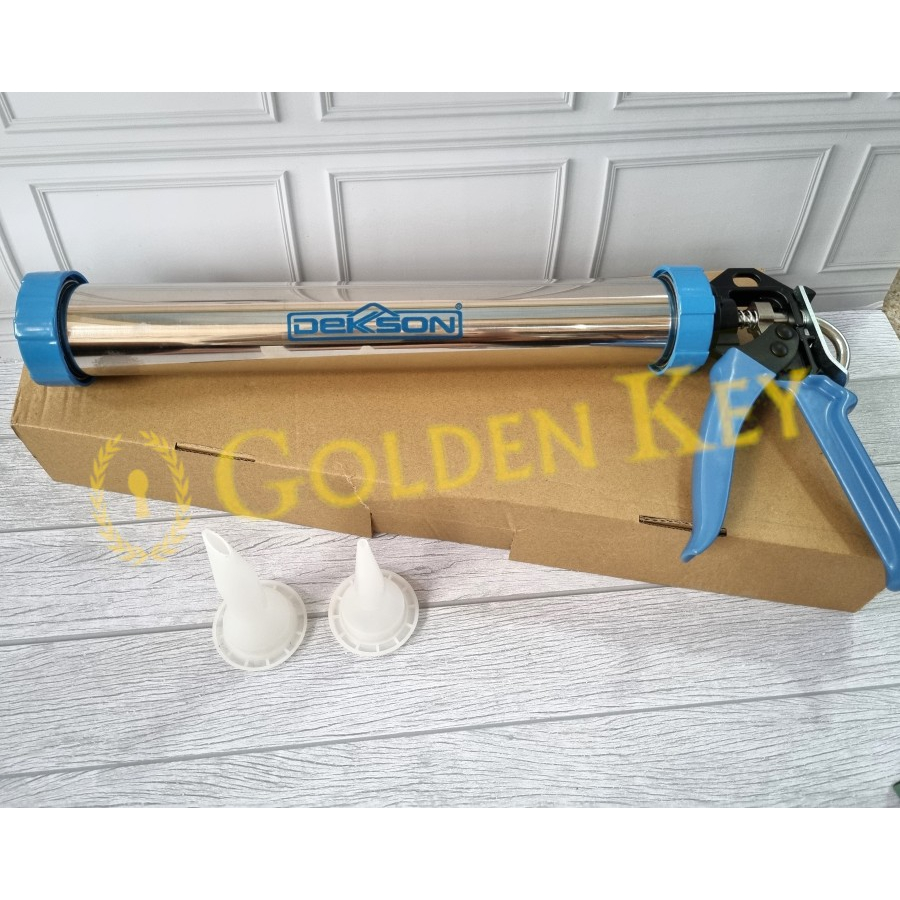 Jual Tembakan Lem Sausage Silen Silicone Silikon Sealant Caulking Gun Sosis Ml Dekson