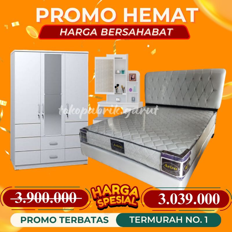 Jual Set Kamar Tidur Paket Kamar Hemat Divan Dan Springbed Terpisah Termurah Garut Bandung