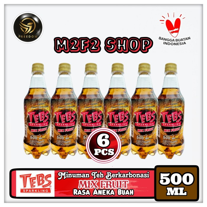 Jual TEBS Sparkling Soda Mix Fruit | Aneka Buah Botol Pet - 500 ml ...