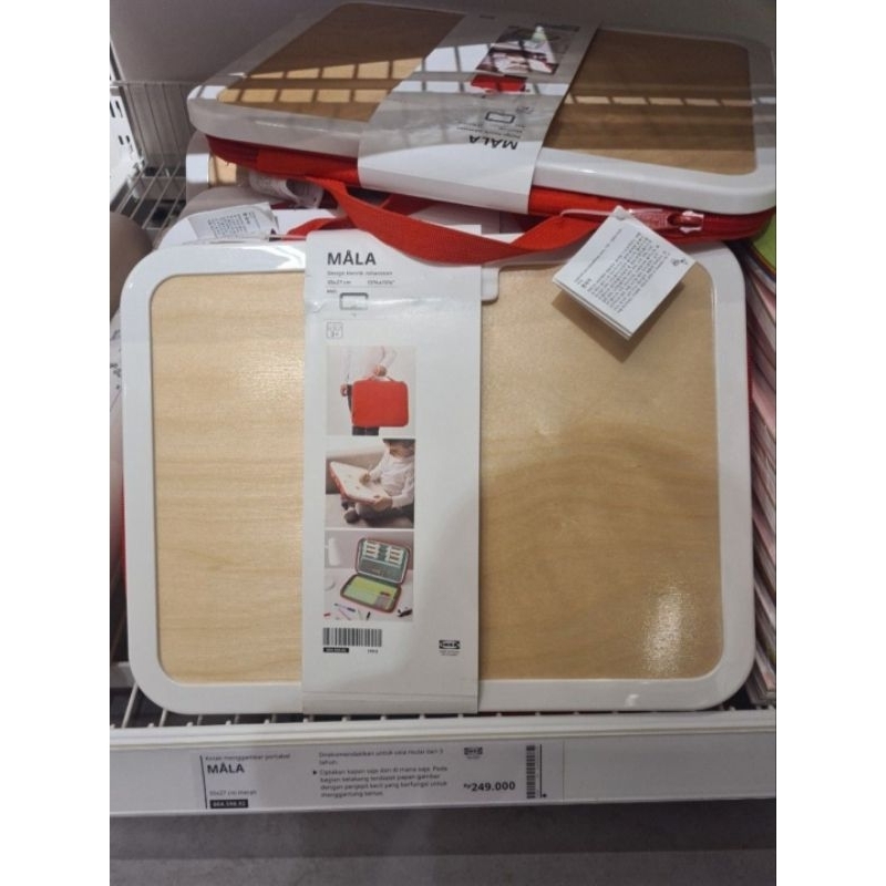 IKEA MÅLA / Portable drawing case, red 35x27 cm / papan lukis