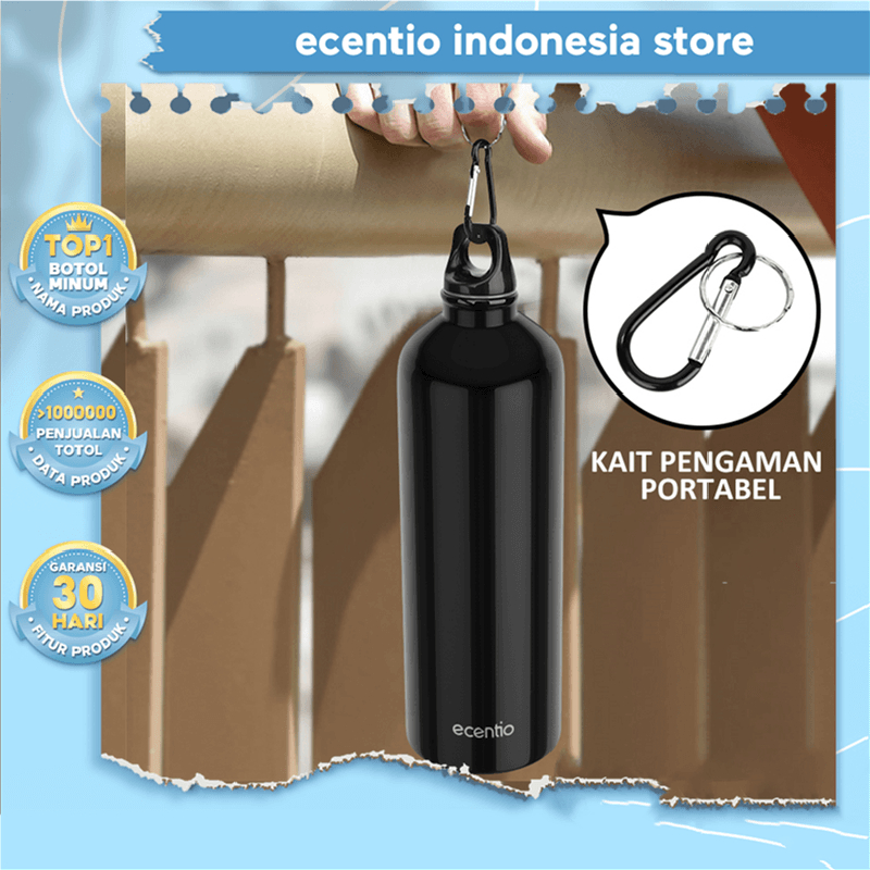 Jual Ecentio Botol Minum Tumbler Minum Botol Air Aluminum Portabel ...