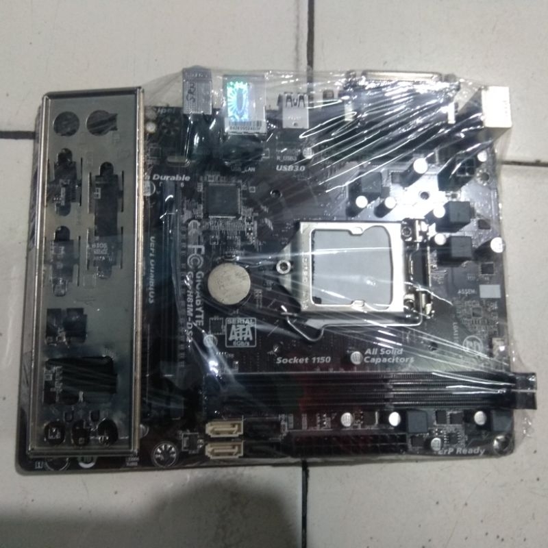 Jual Mainboard gigabyte GAH81MDS2 socket 1150 chipset intel h81