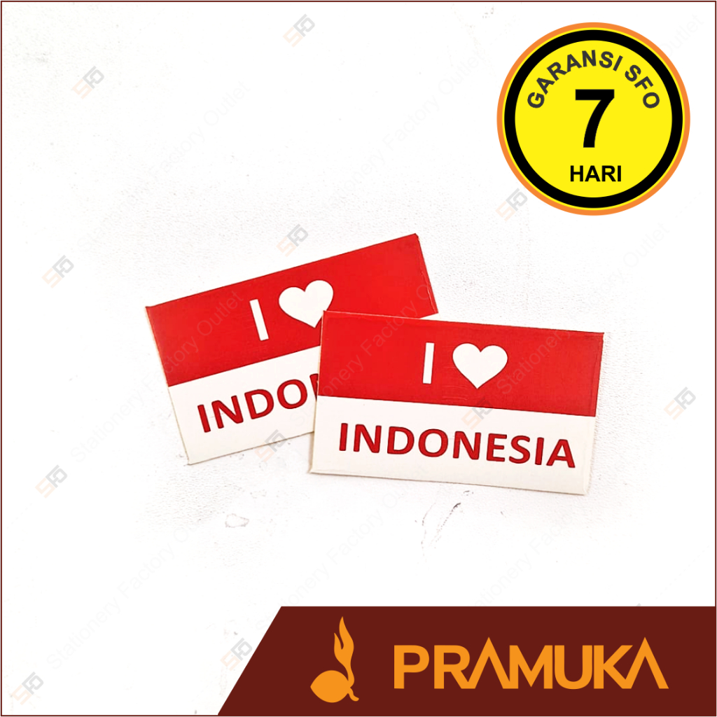 Jual Stiker Pipi Bendera Merah Putih - I Love Indonesia - Sticker Wajah ...