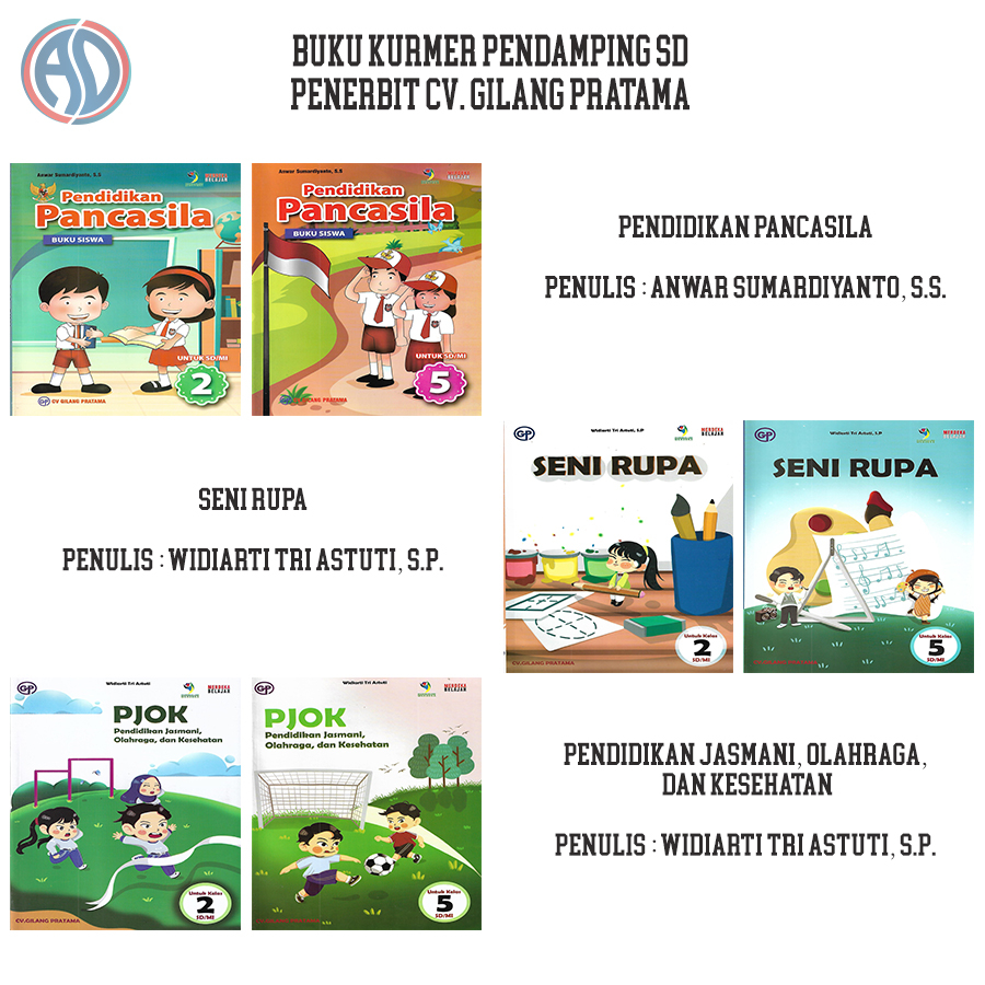 Jual Buku Siswa Ppkn Seni Rupa Pjok Kurikulum Merdeka Untuk Sd Kelas