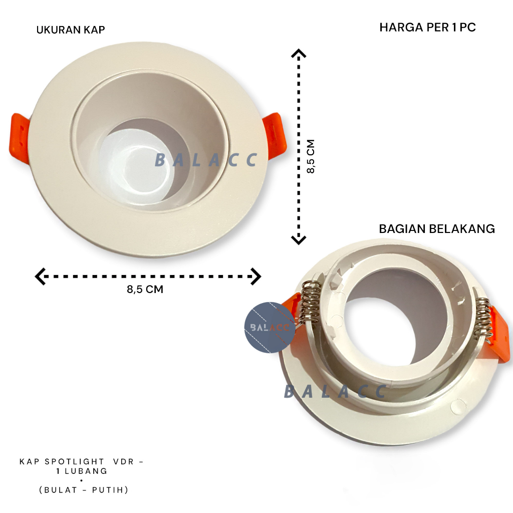 Jual Kap Lampu Downlight MR16 VDR Hallogen sorot halogen LED spot MR 16 ...