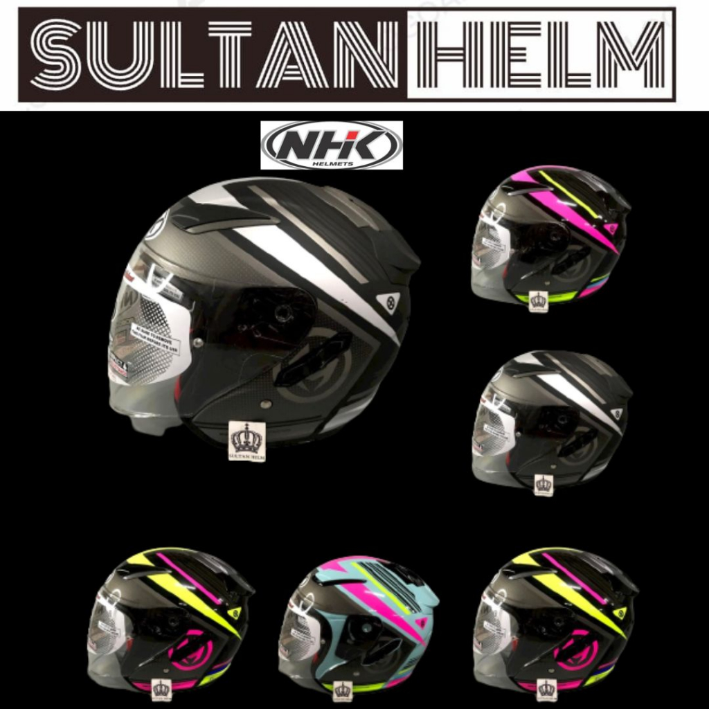 Jual HELM NHK R1 MOTIF ECTO LIGHT BLUE PINK DOUBLE VISOR R1 | Shopee ...