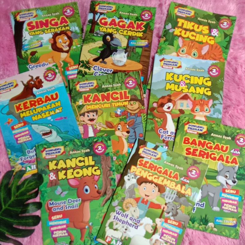 Jual Buku cerita bergambar dongeng pilihan terbaik fabel hewan full