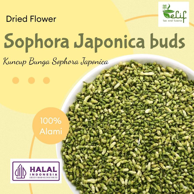 Jual ELIF TEA Sophora Japonica Tree Buds Japanese Pagoda Tree Buds ...