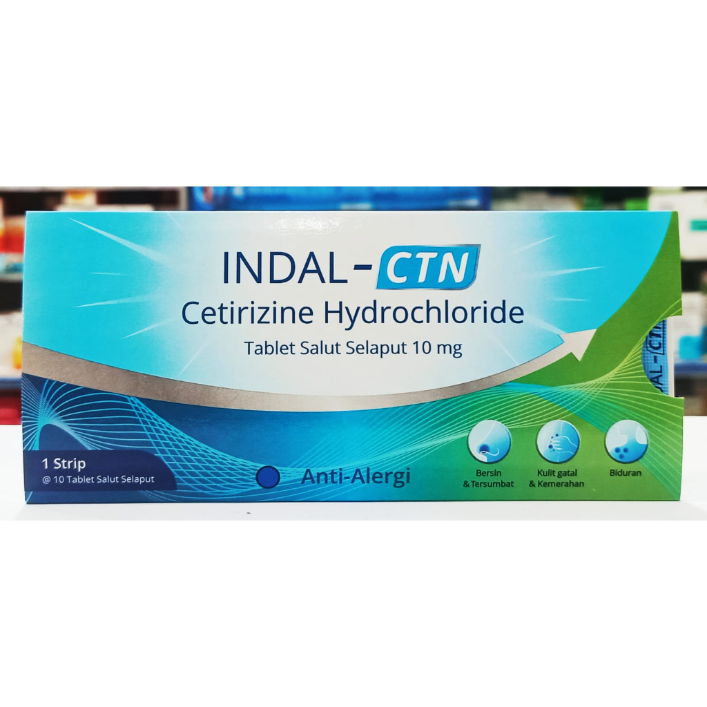 Jual INDAL-CTN 𝟏 𝐒𝐓𝐑𝐈𝐏 𝐈𝐒𝐈 𝟏𝟎 𝐓𝐀𝐁𝐋𝐄𝐓 - Obat Alergi Gatal-Gatal/Biduran ...