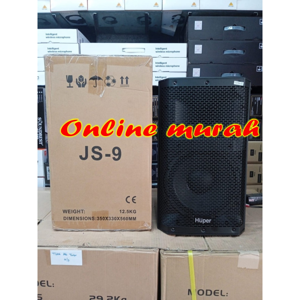 Jual speaker aktif huper js9 js 9 10 inch 1 buah garansi original ...