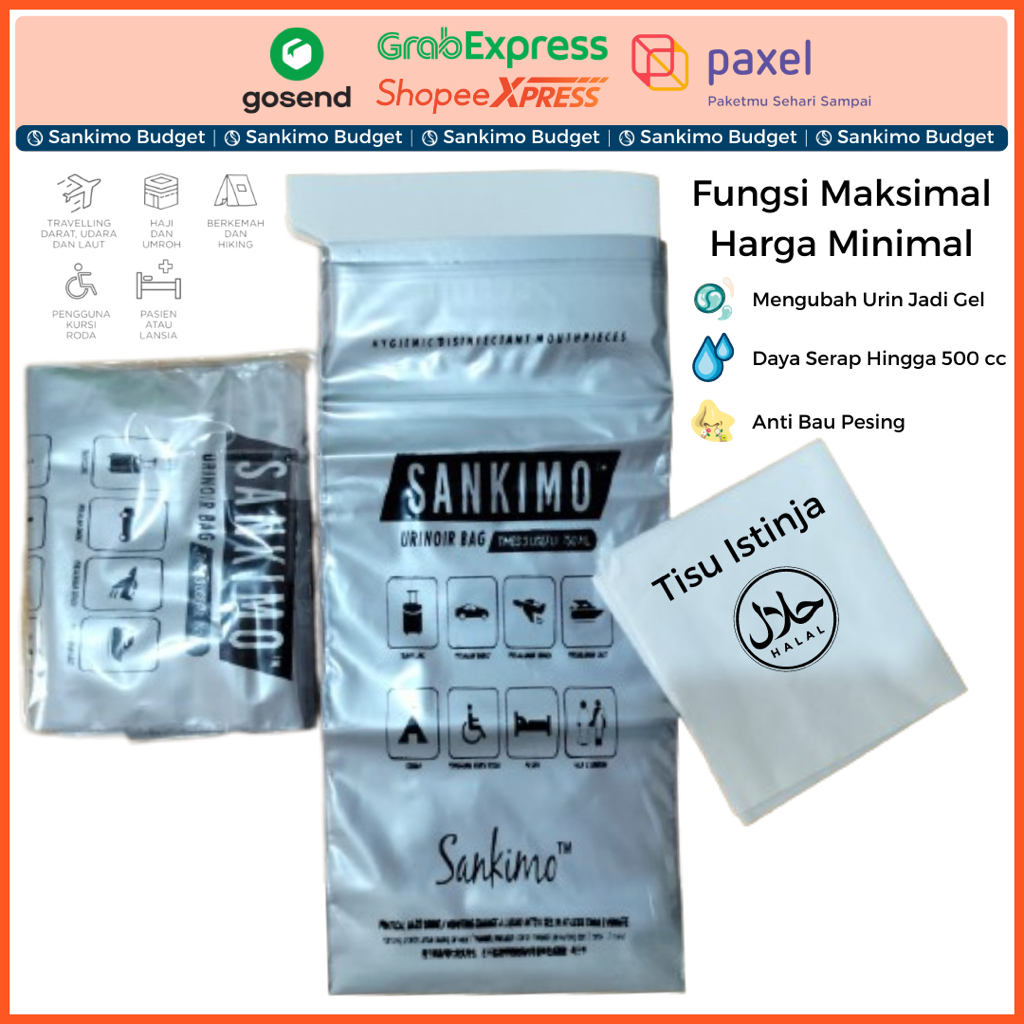 Jual Sankimo Low Budget Pcs Alat Kencing Portable Kantong Urine