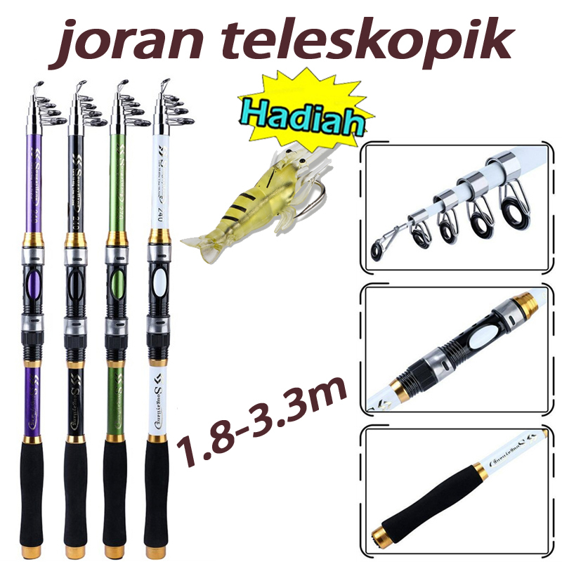 Jual Sougayilang Joran Pancing M M Pengumpan Joran Pancing Serat Karbon Keras Teleskopik