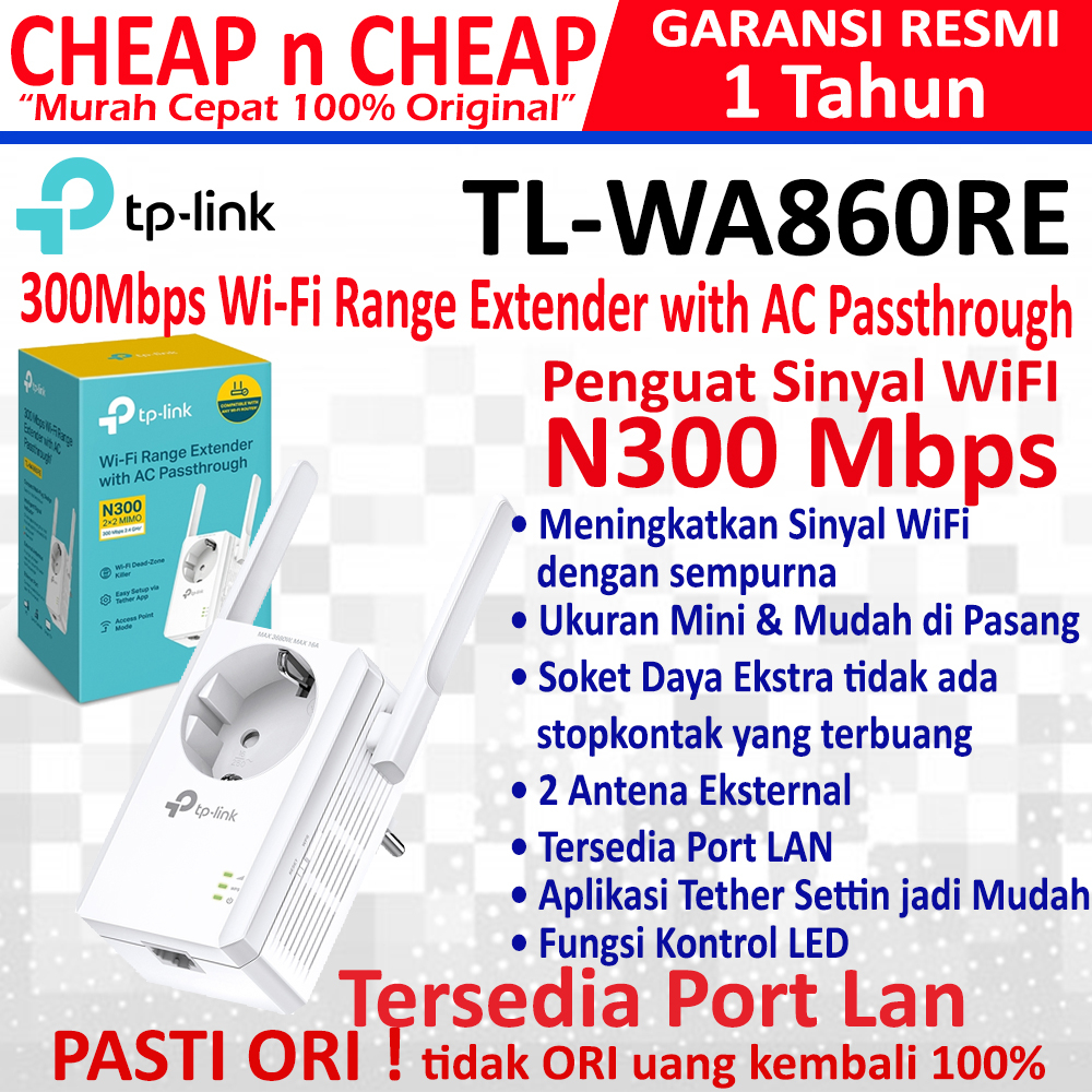 Jual Tp Link Tl Wa Re Wifi Range Extender Tplink Repeater Penguat Sinyal Wi Fi Wa Re