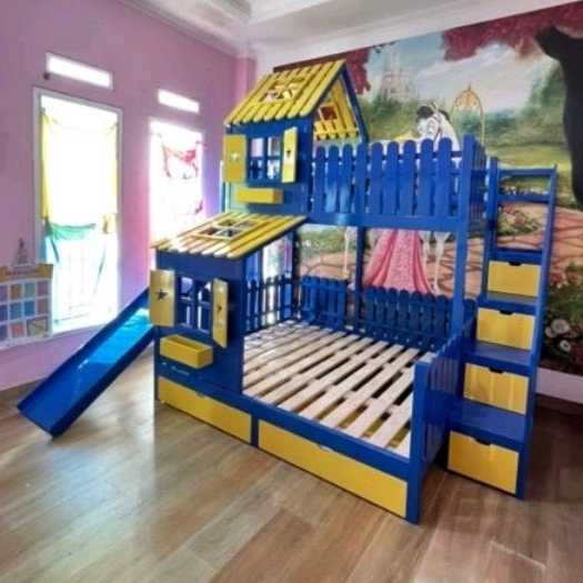 Jual Ranjang Susun Anak Ranjang Tingkat Anak Bunk Bed House Bed Ranjang