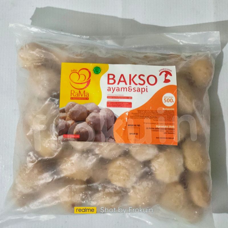 Jual Bakso Rama Kombinasi Sapi Dan Ayam 500gr Frozen Food Murah