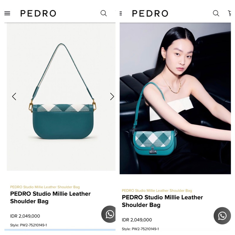 Pedro Studio Millie Leather Shoulder Bag