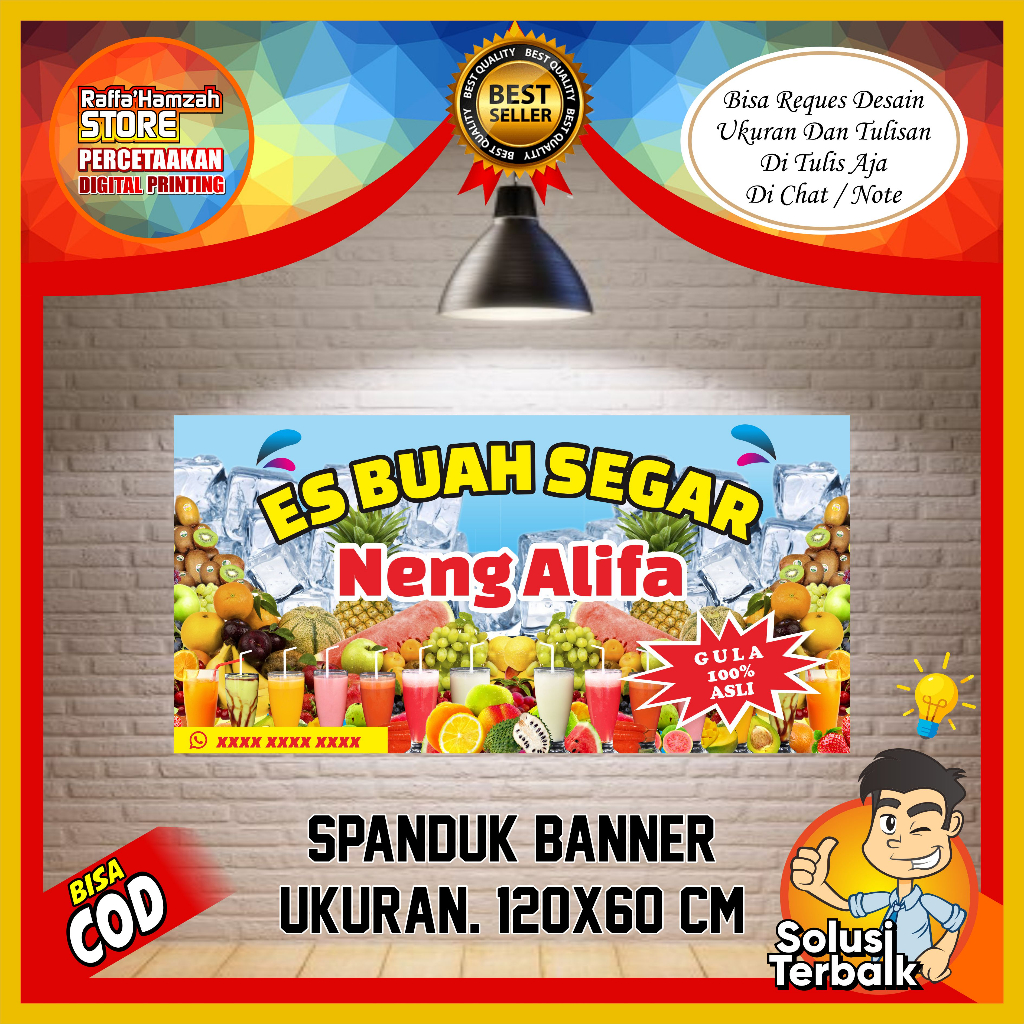 Jual Spanduk Banner Es Buah Segar Shopee Indonesia