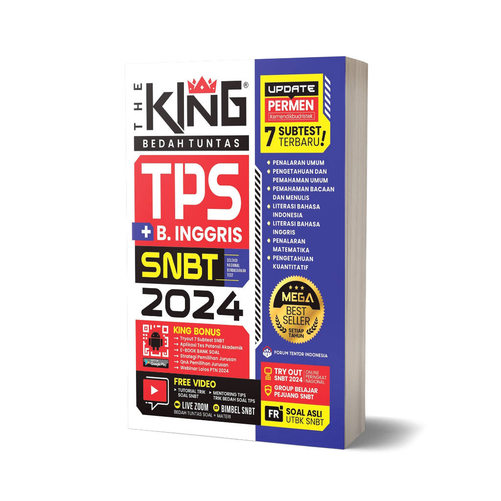 Jual The King TPS 2025 - Buku UTBK 2024 The King TPS SNBT 2025 Bedah ...